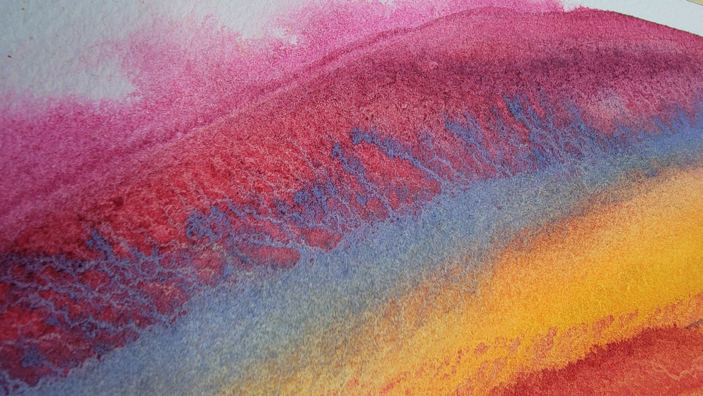 Dahlia Daydreams — 18x24 Original Watercolor Painting