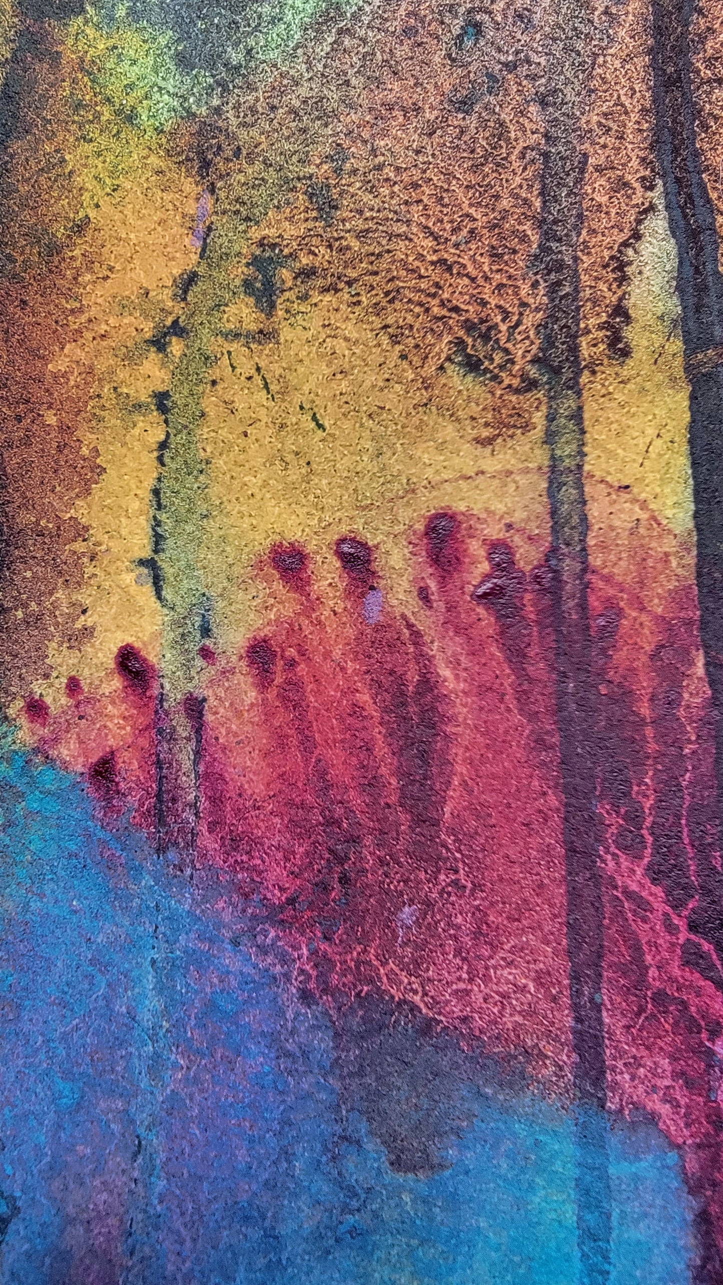 Throughlines 24x18 Original Watercolor Painting