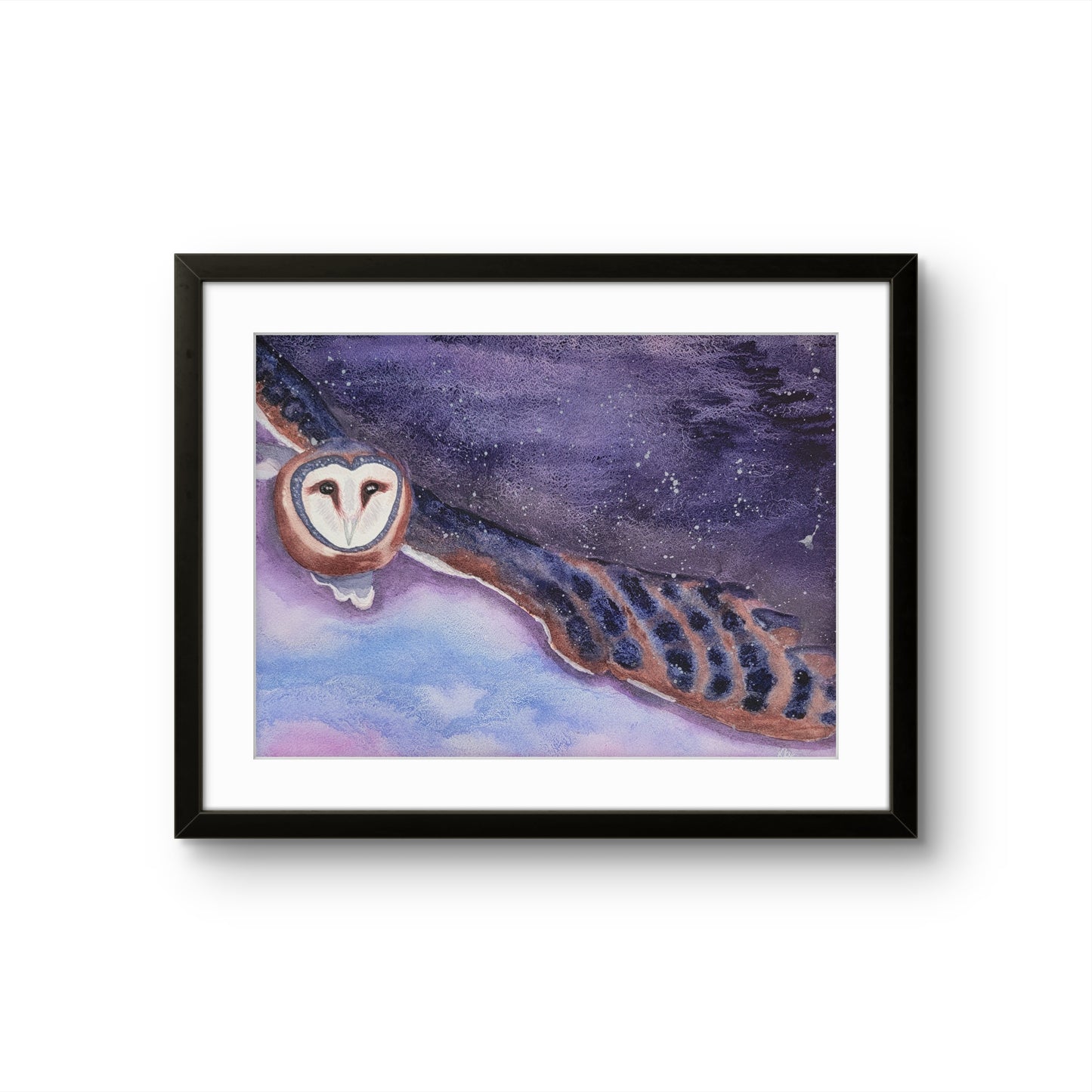 "Keeper of the Violet Hour"- 12x16 Framed Original Watercolor