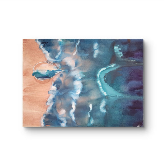 What Color Are Your Tears? High Tide 18x24 Original Watercolor Painting
