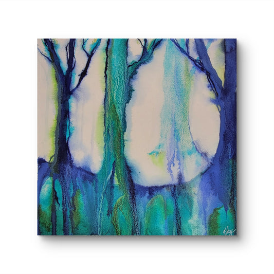 Moonwater 12x12 Original Watercolor Painting