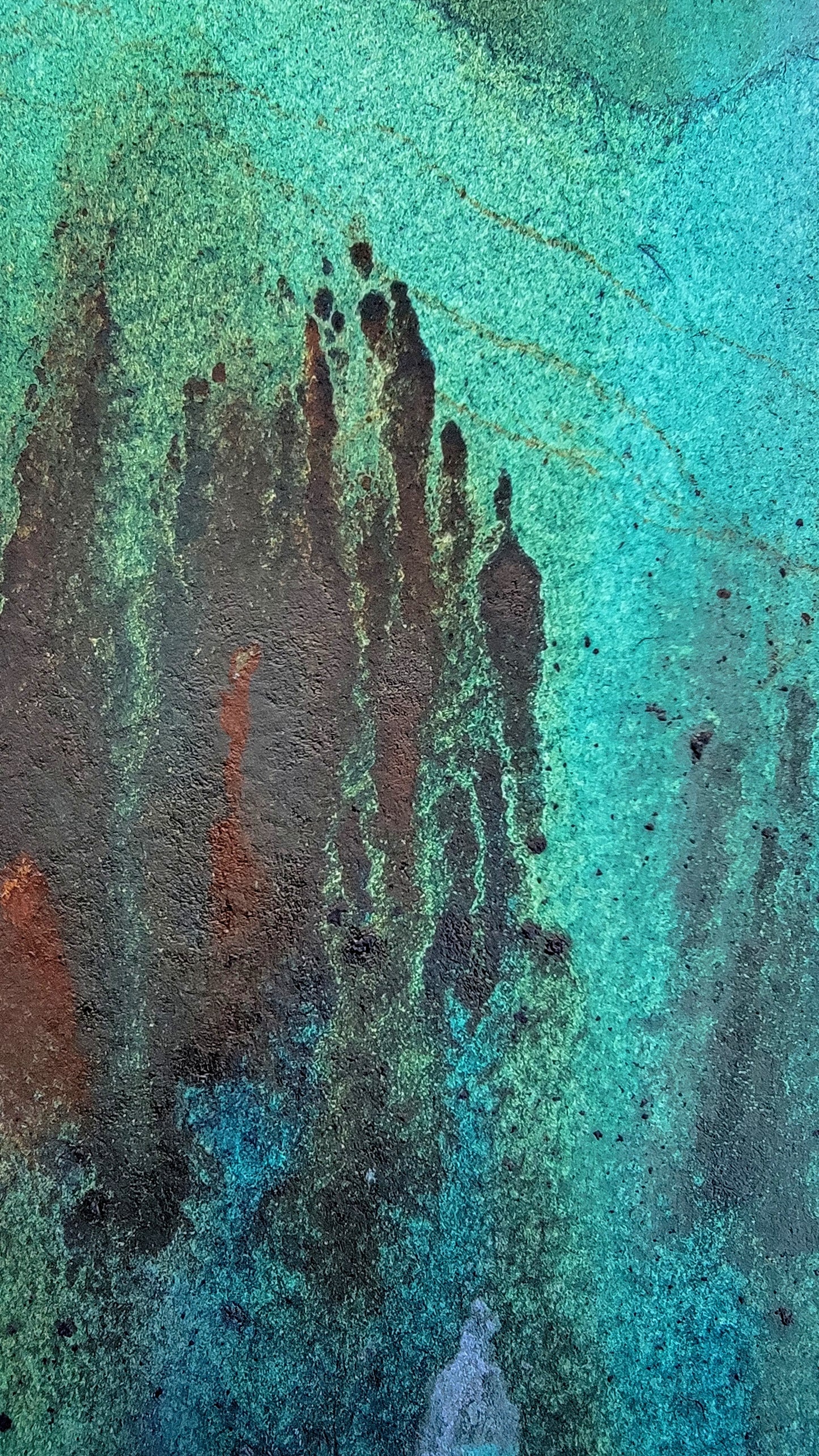 Mountain Echoes 12x6 Original Watercolor Painting