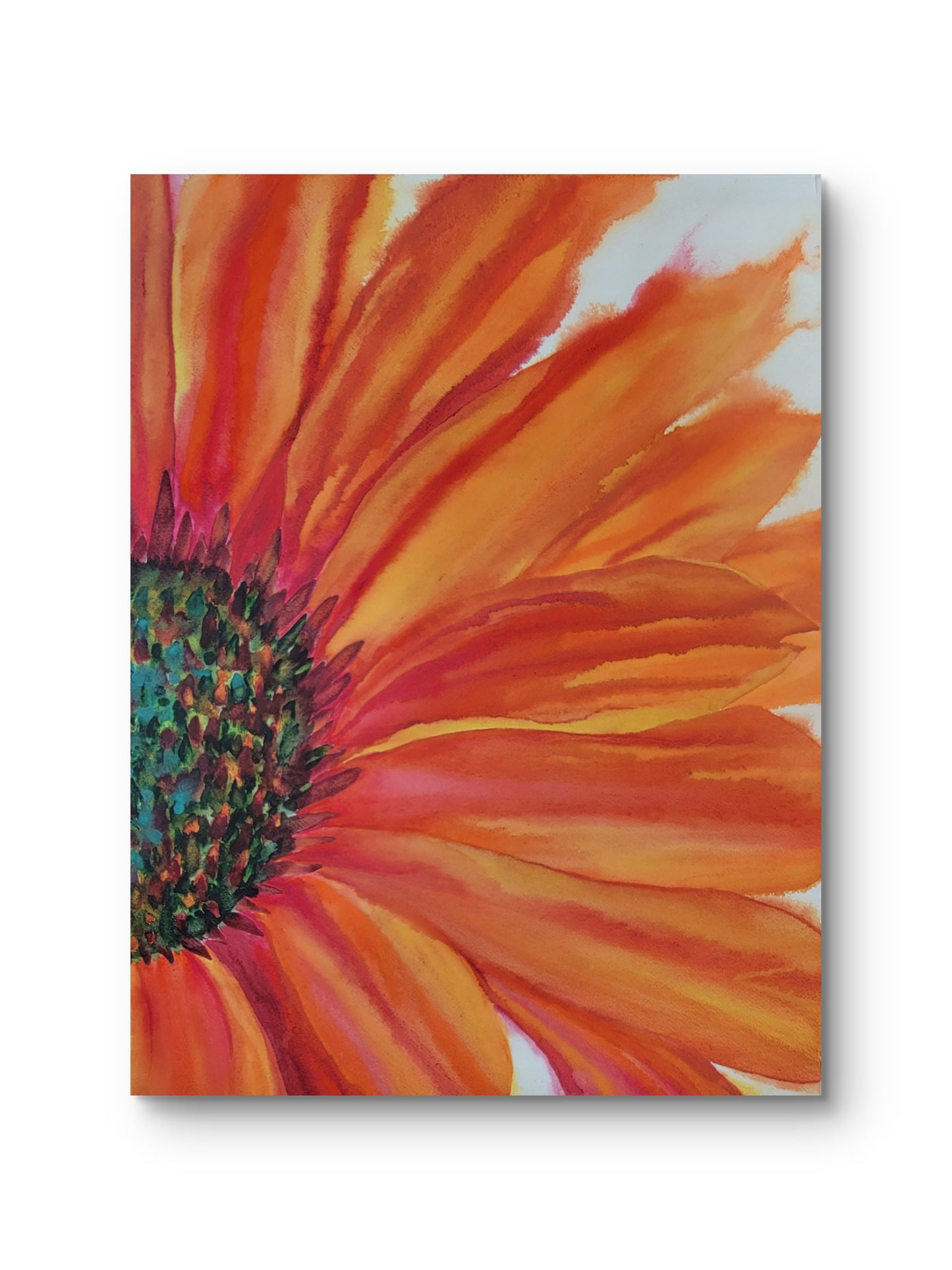 Echinacea Solar Flare — 24x18 Original Watercolor Painting