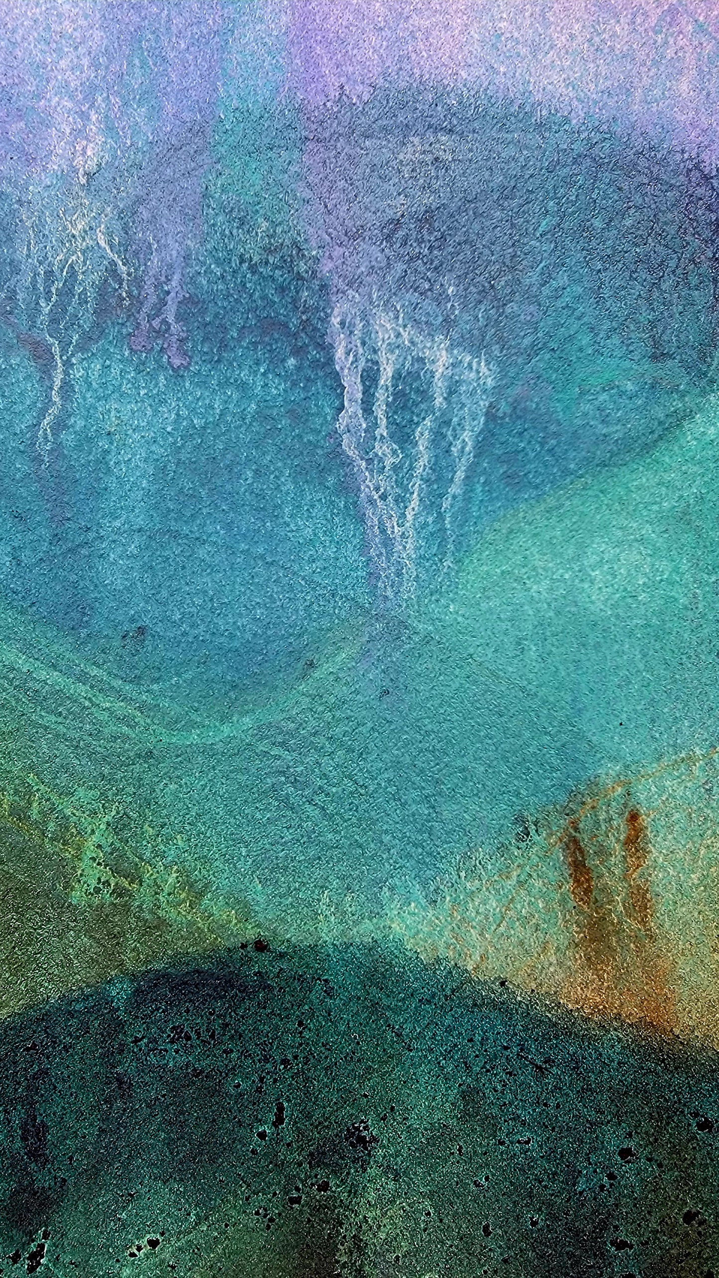 Echoes: Dawn to Rust 18x24 Original Watercolor Painting