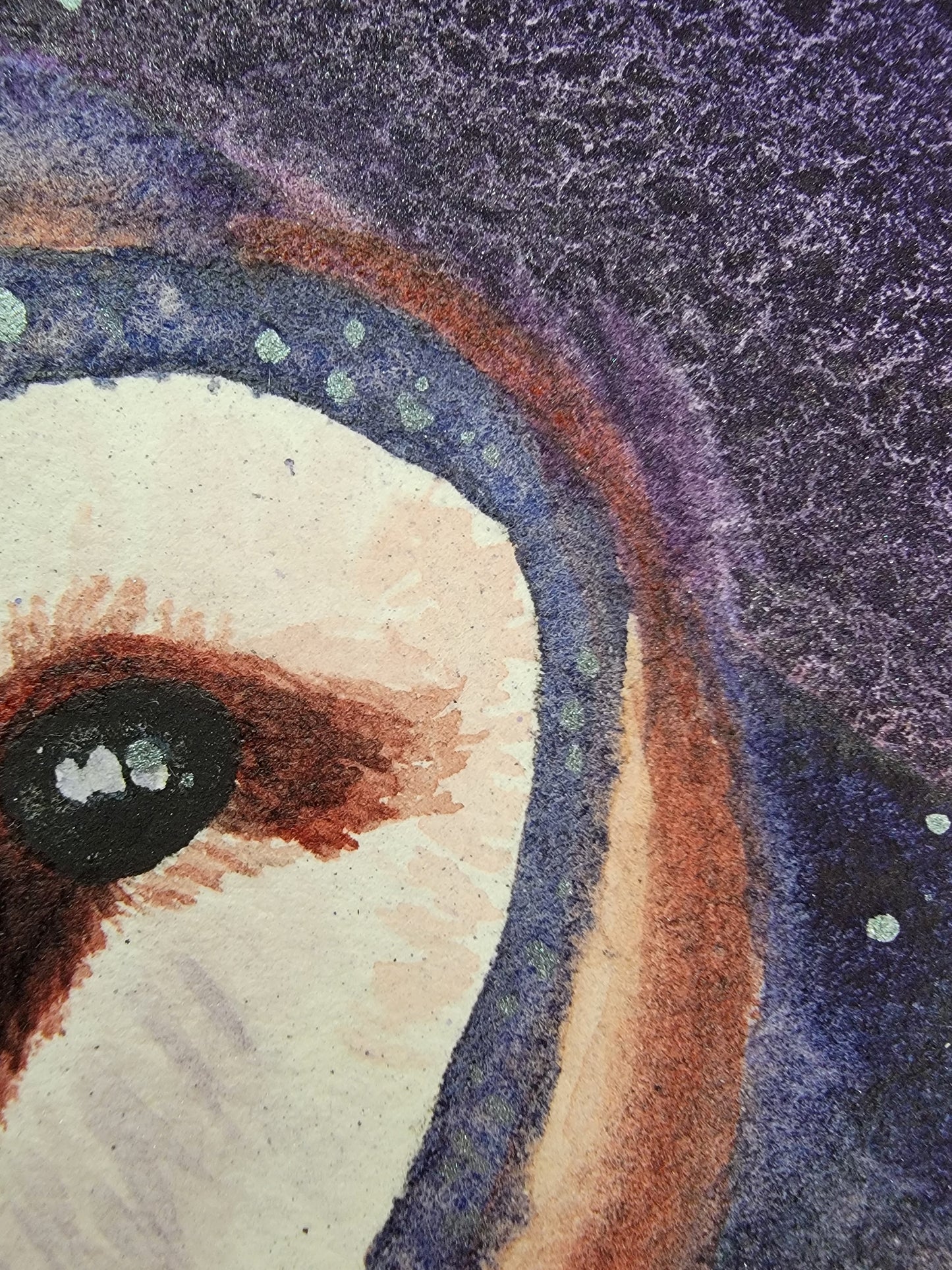 "Keeper of the Violet Hour"- 12x16 Framed Original Watercolor