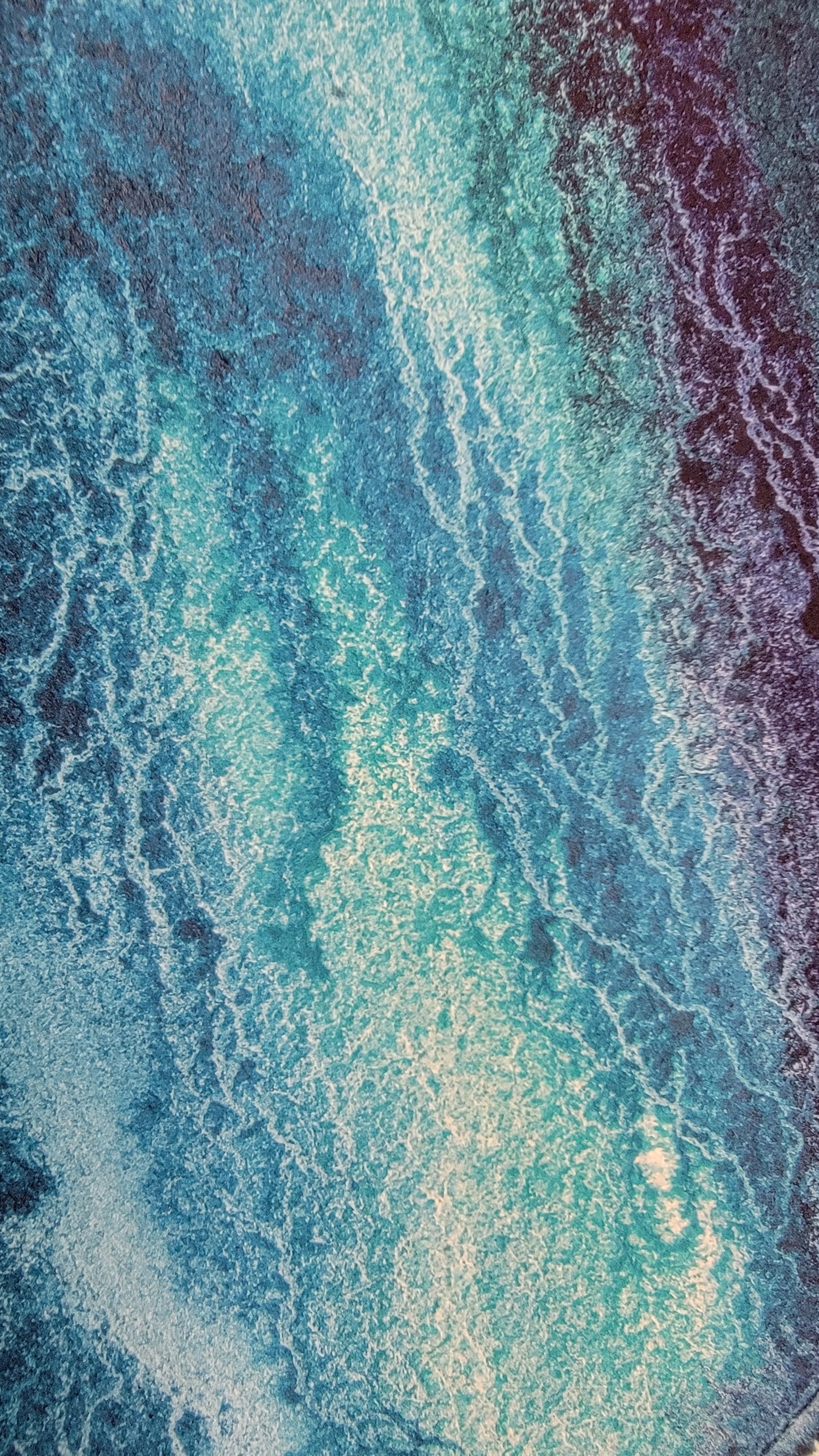 Where Waves Bloom — 18x24 Original Watercolor Painting