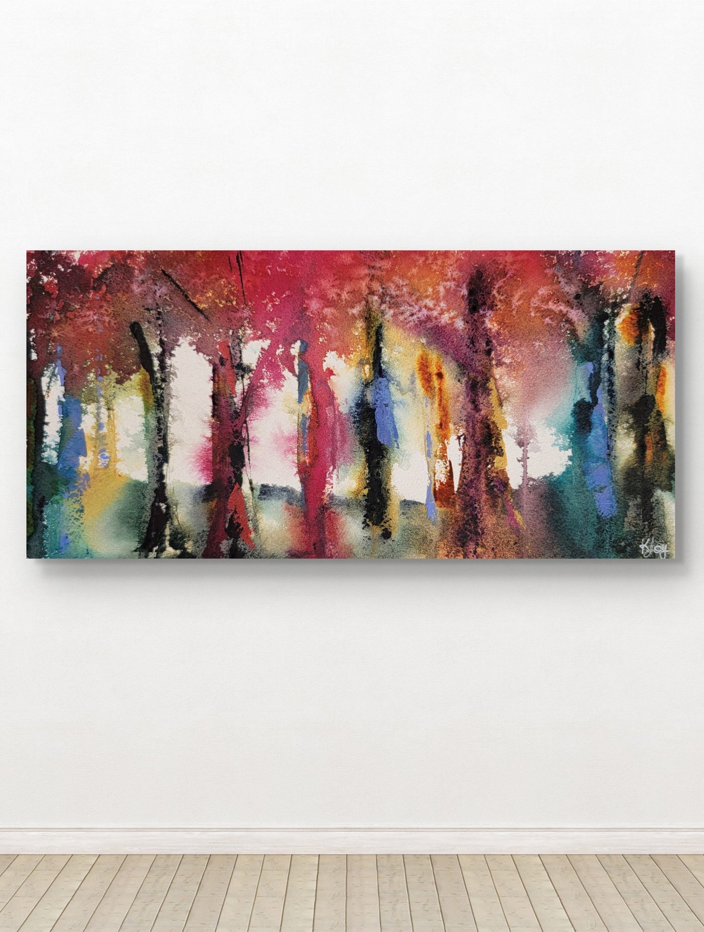 "Echoes of Joy" 6x12 Original Watercolor Painting