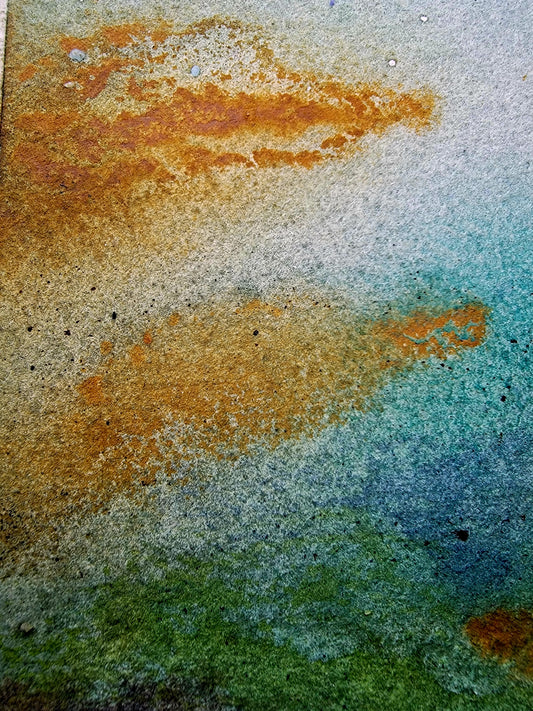 "Submerged" 12x16 Original Watercolor Painting