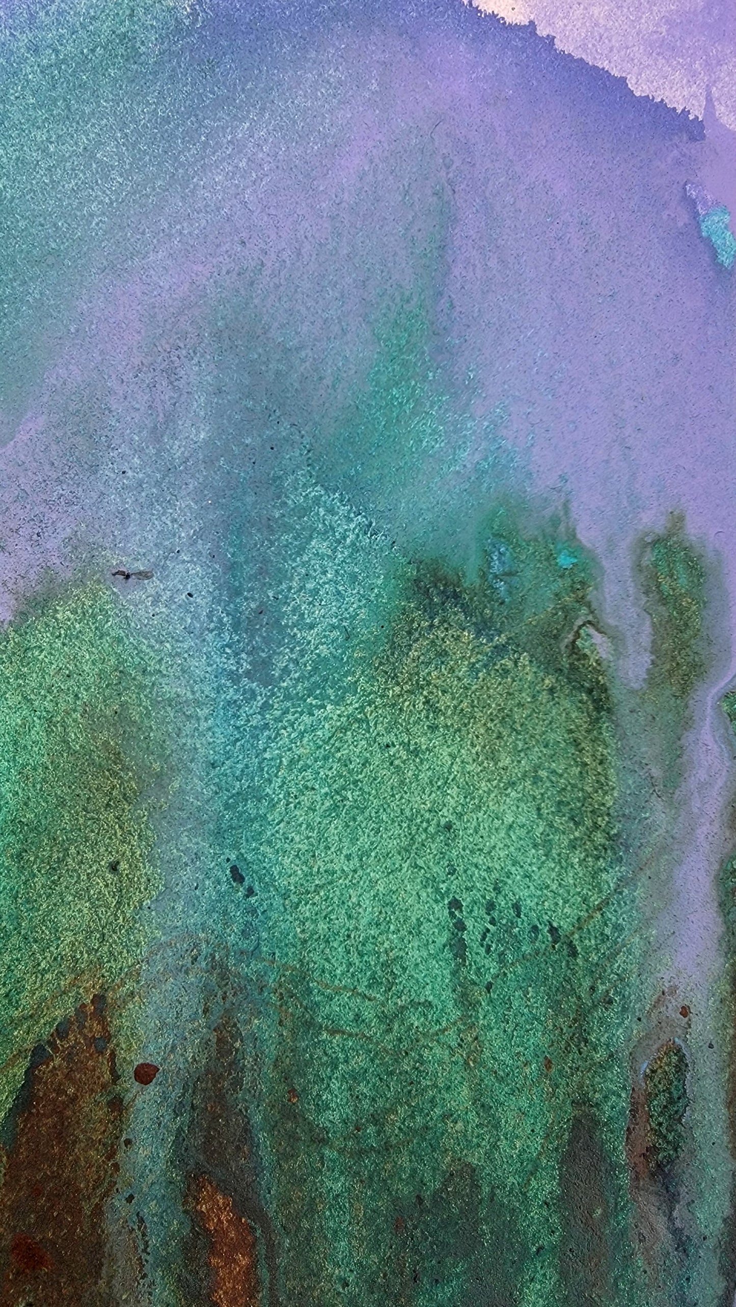 Mountain Echoes 12x6 Original Watercolor Painting