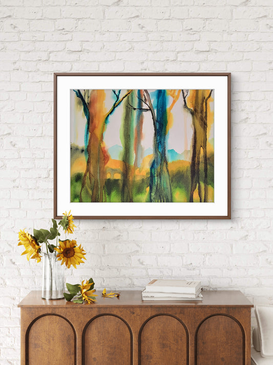 Memory Passing Through 18x24 Original Watercolor Painting